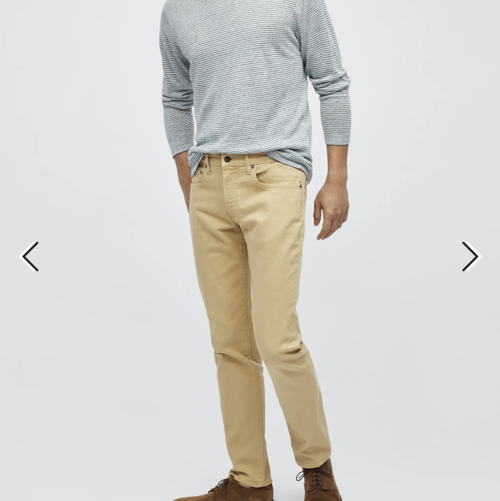 NWT Bonobos Tailored 5-Pocket Travel Jeans 34 x 34